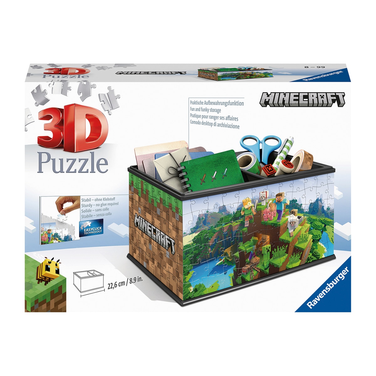 Ravensburger – Puzzle 3D Storage Box Minecraft Ravensburguer.