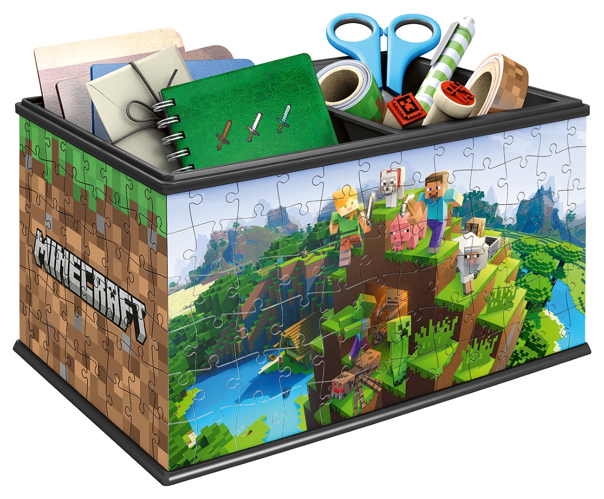 Puzzle 3D Storage Box Minecraft Ravensburguer 2
