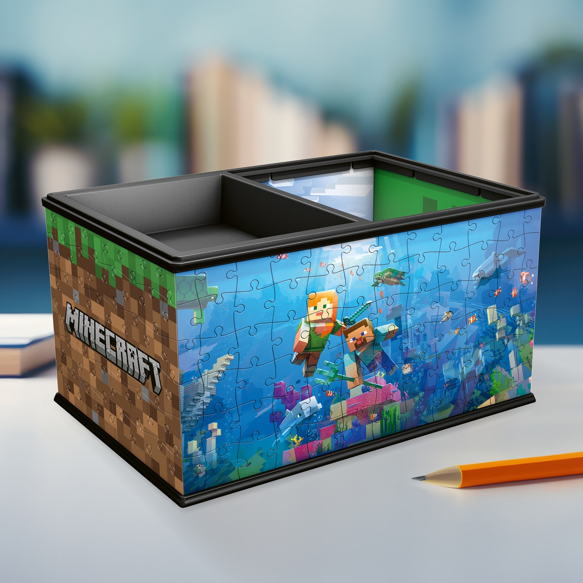 Puzzle 3D Storage Box Minecraft Ravensburguer 4