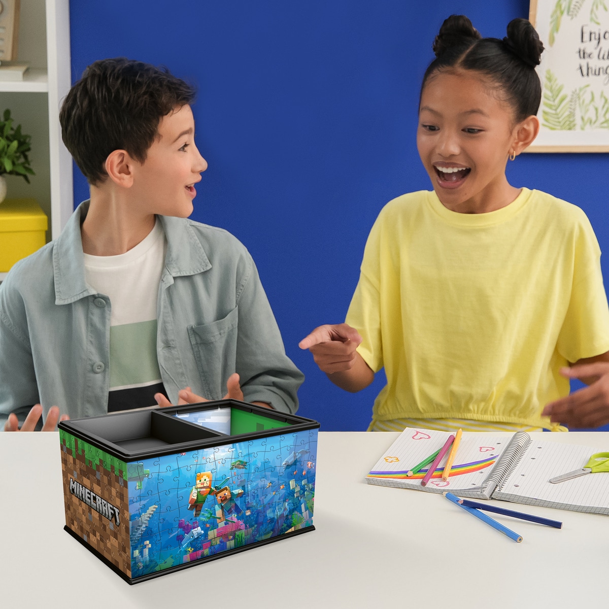 Puzzle 3D Storage Box Minecraft Ravensburguer 5