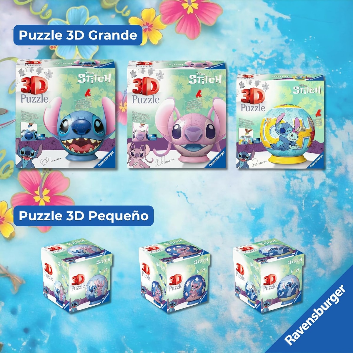 Puzzle 3D Ángel con orejas Disney Ravensburger 6