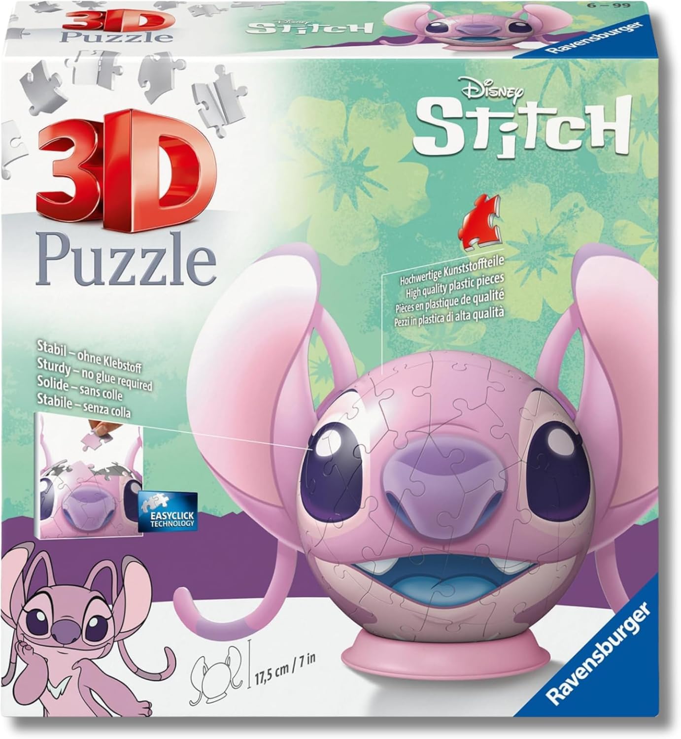 Puzzle 3D Ángel con orejas Disney Ravensburger 8