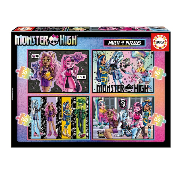 Puzzle Multi 50-80-100-150 Piezas Monster High  Educa Borrás