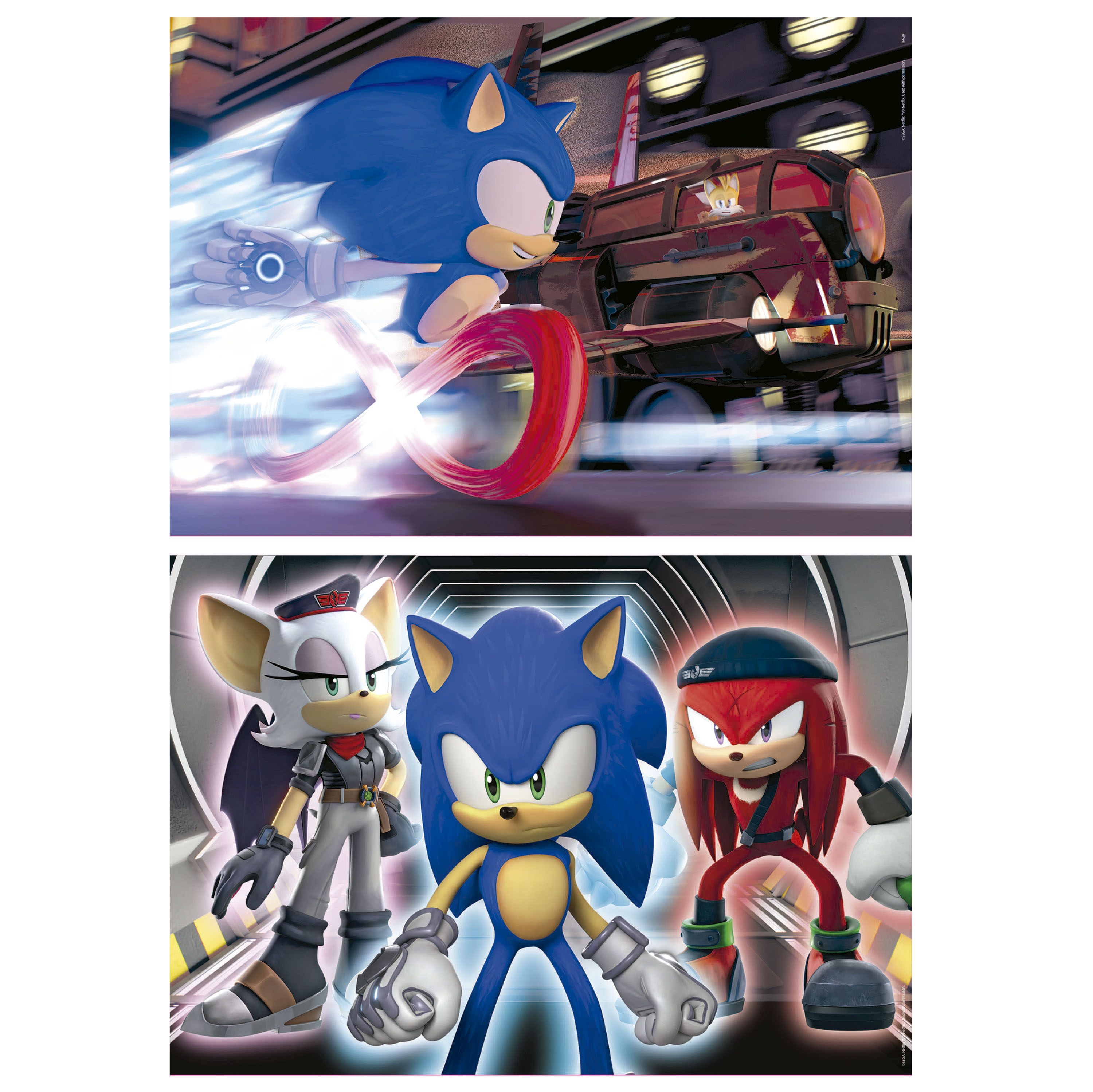 Puzzle 2X100 Piezas Sonic Neon Educa Borrás 2