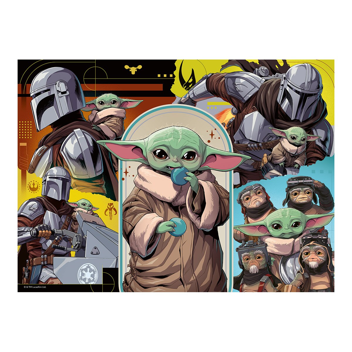 Puzzle  Infantil 100 Piezas The Mandalorian & Grogu Ravensburger 3