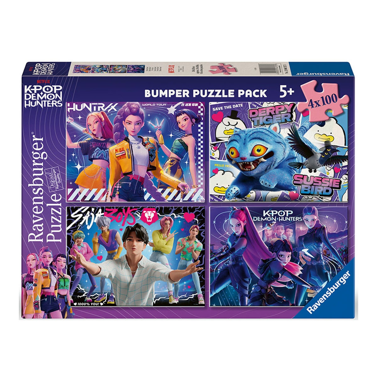 Imagen 0 de Puzzle Infantil 4X100 piezas K Pop Demon Hunters Ravensburger