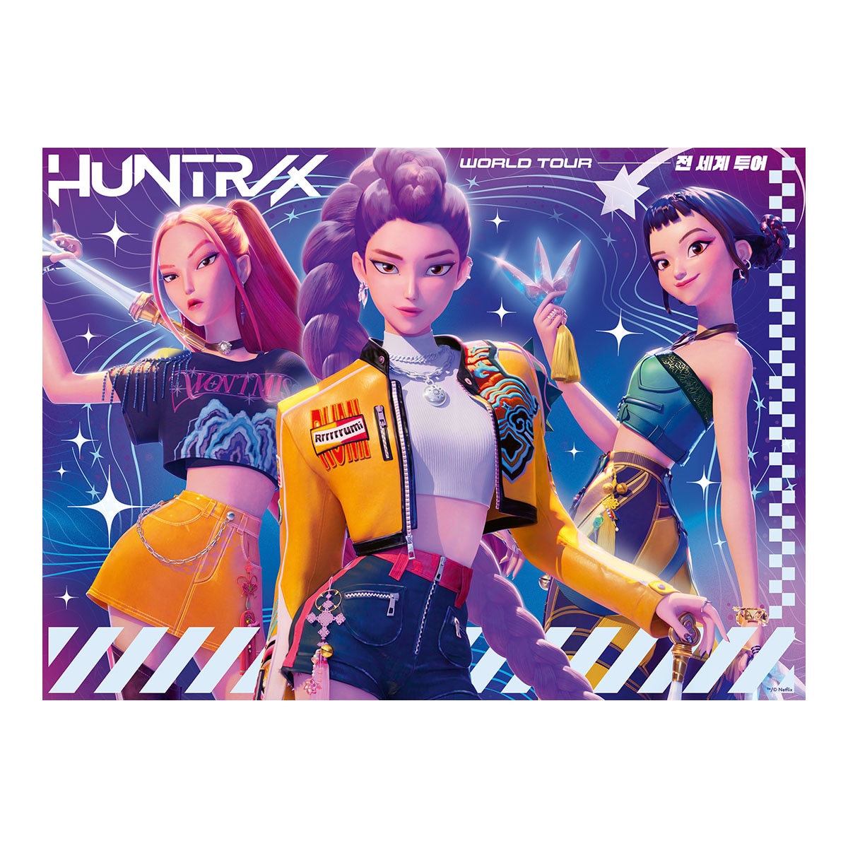 Puzzle Infantil 4X100 piezas K Pop Demon Hunters Ravensburger 2