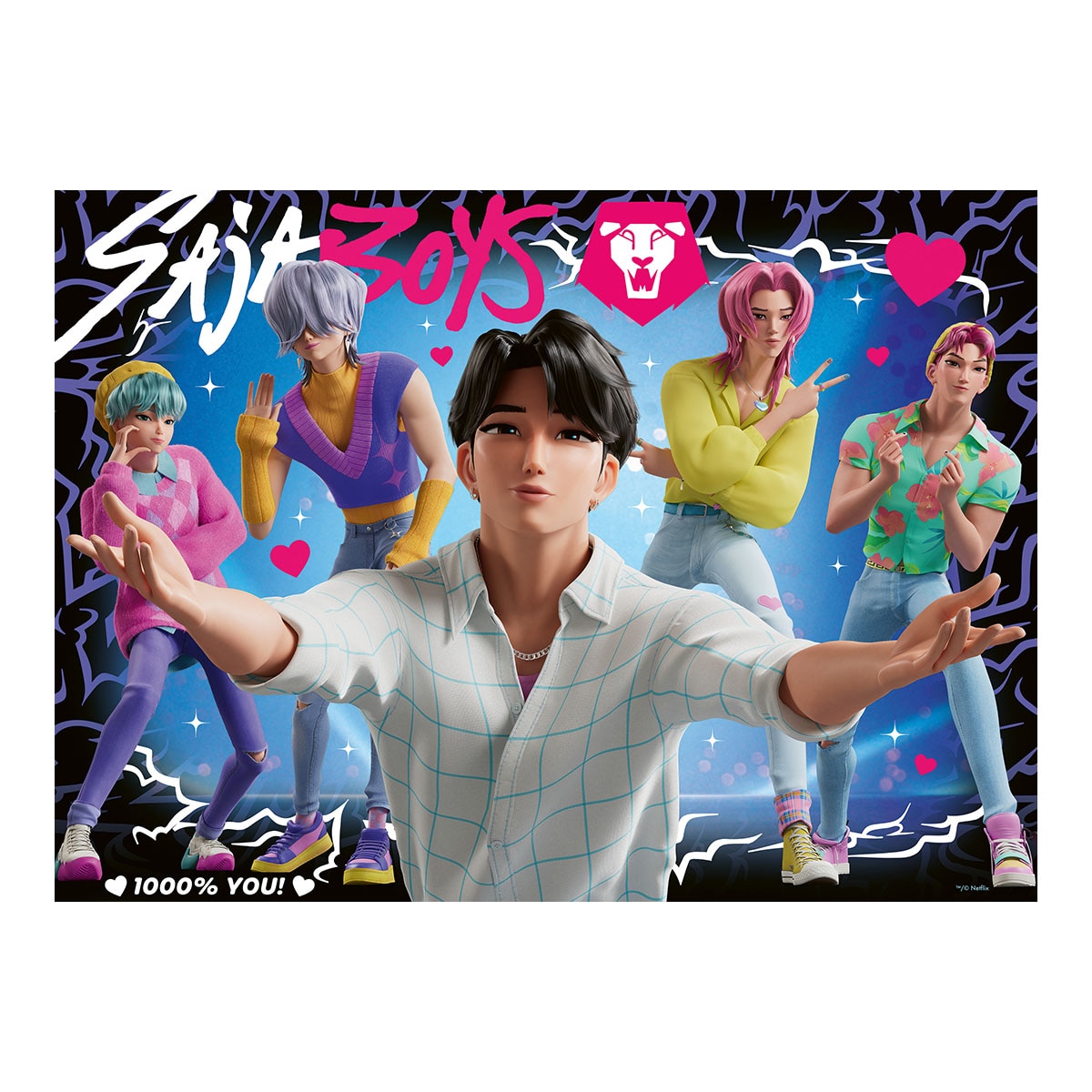 Puzzle Infantil 4X100 piezas K Pop Demon Hunters Ravensburger 4