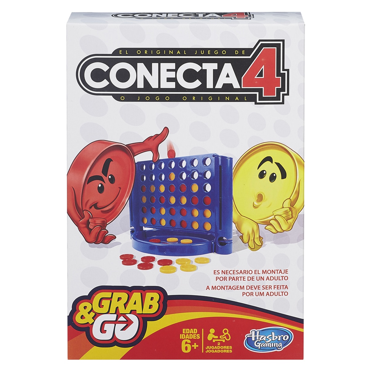 Imagen 0 de Juego de mesa Conecta 4 viaje Grab&Go Hasbro Gaming