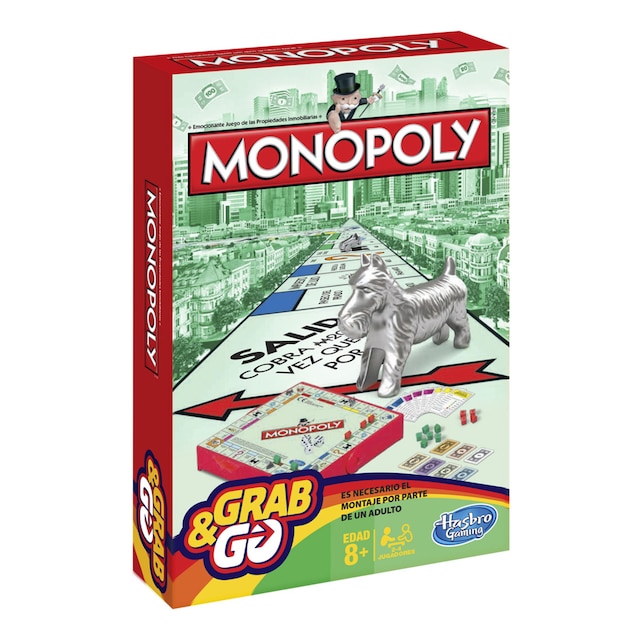 Imagen 0 de Juego Monopoly de viaje Grab&Go Hasbro Gaming