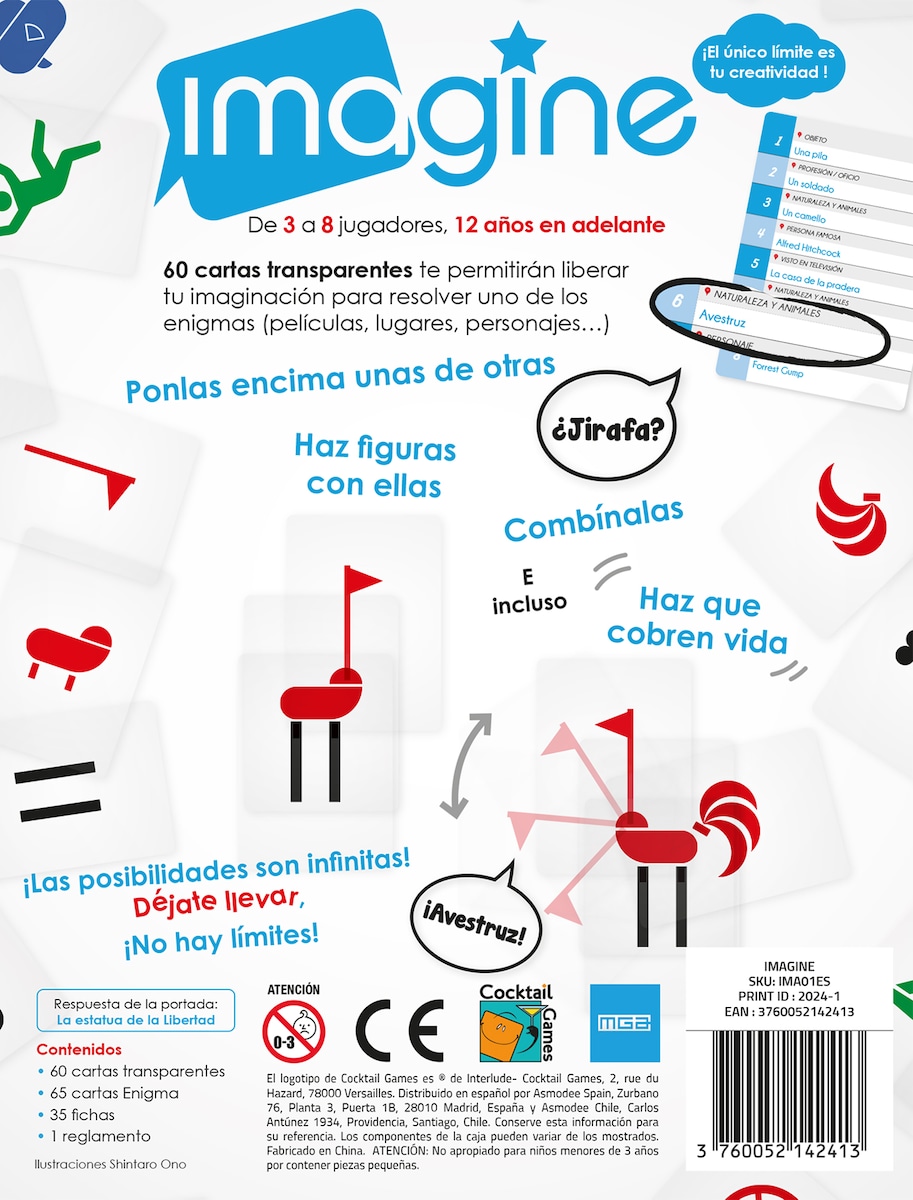 Juego de mesa Imagine Asmodee 2