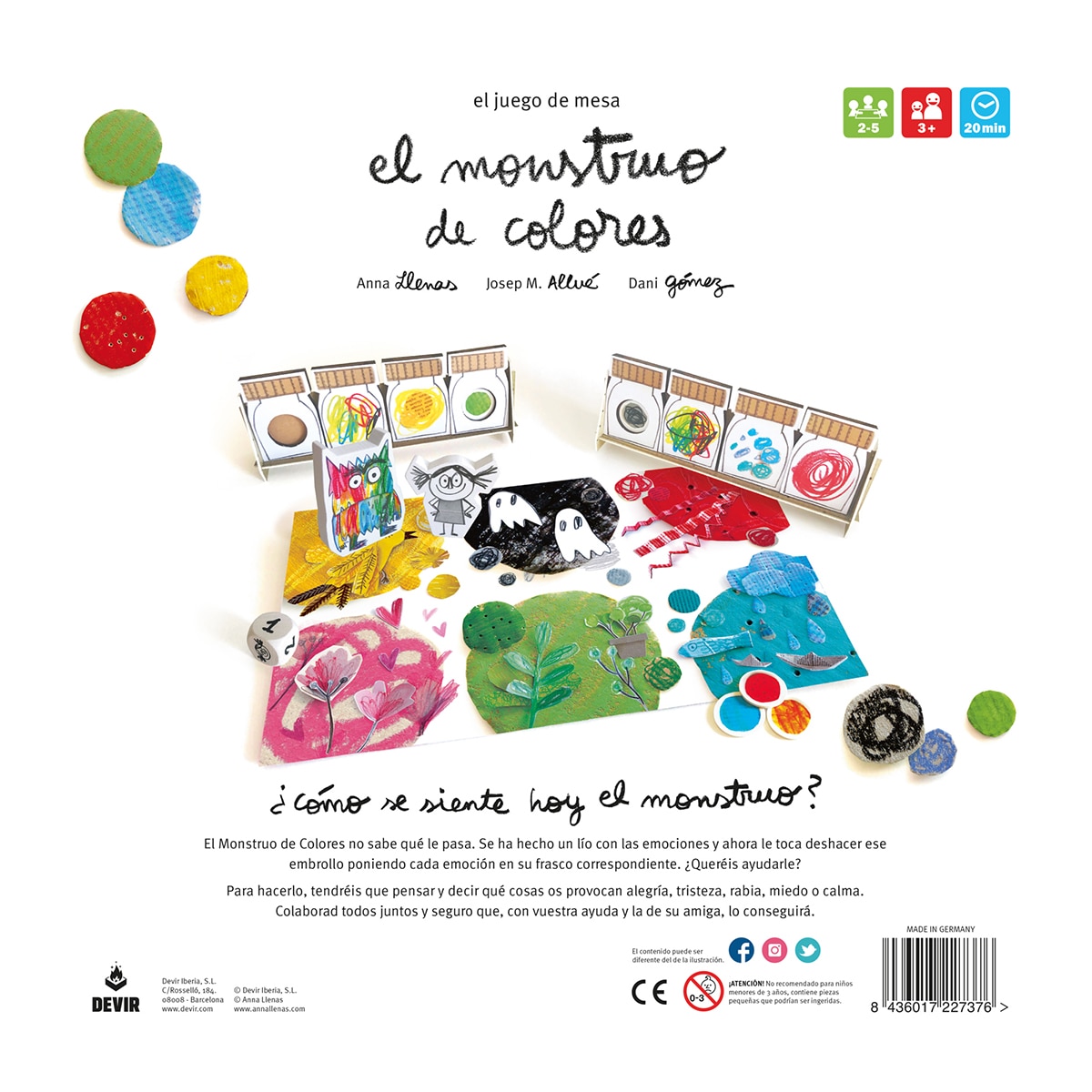 Juego de mesa El Monstruo de colores DEVIR 3