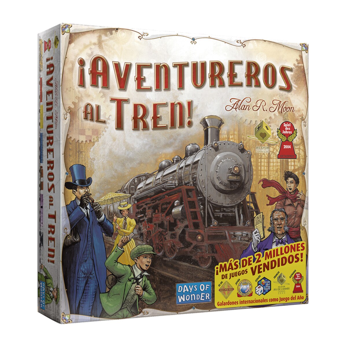 Juego de mesa ¡Aventureros al Tren! Asmodee 1