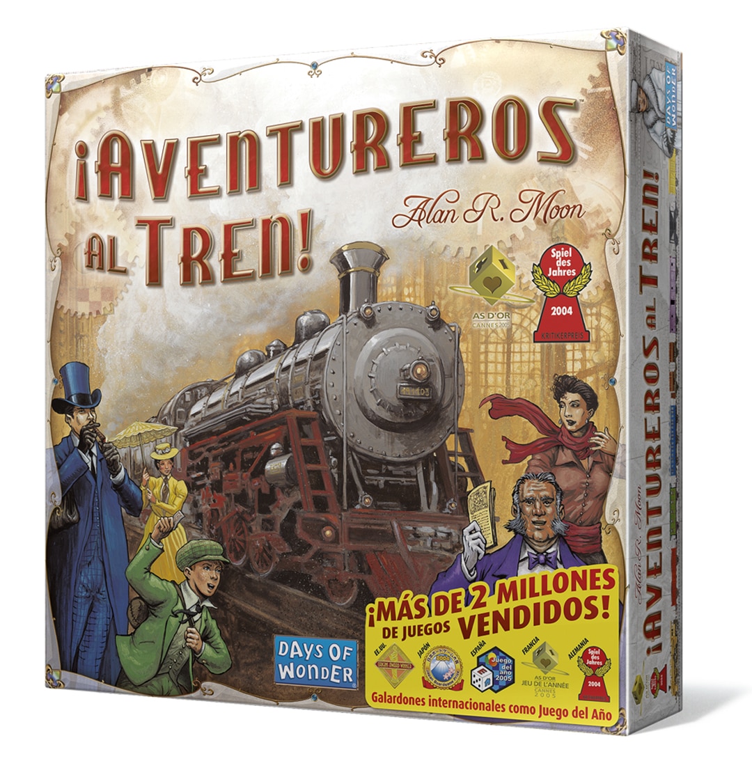Juego de mesa ¡Aventureros al Tren! Asmodee 2