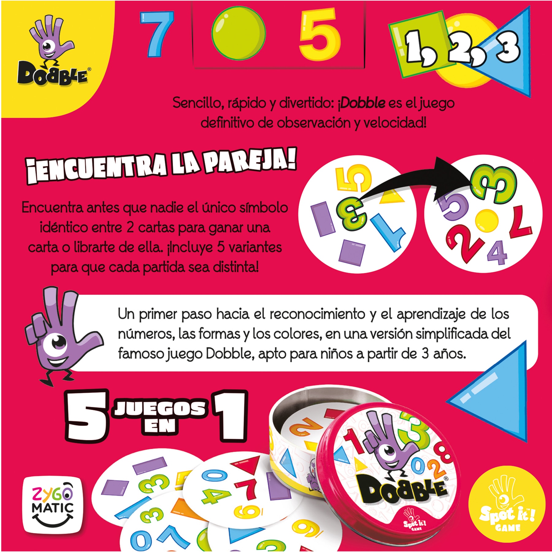 Dobble Formas y números 4