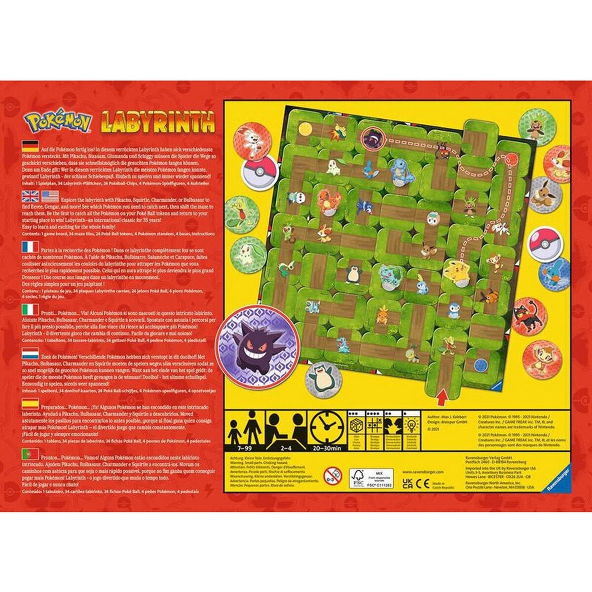 Juego de mesa y estrategia Laberinto Pokémon RAVENSBURGER 3
