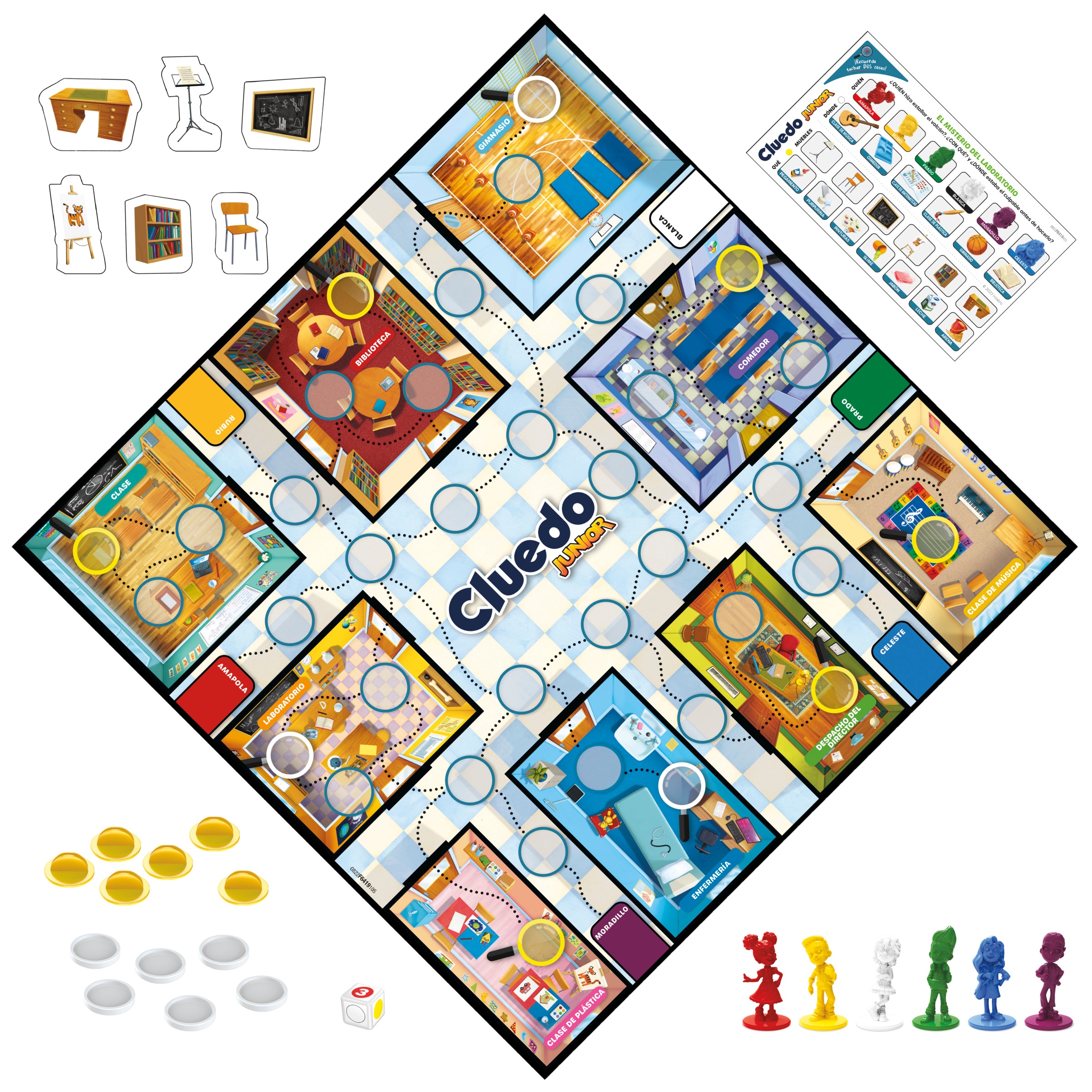 Juego de mesa Cluedo Junior Hasbro Gaming 2