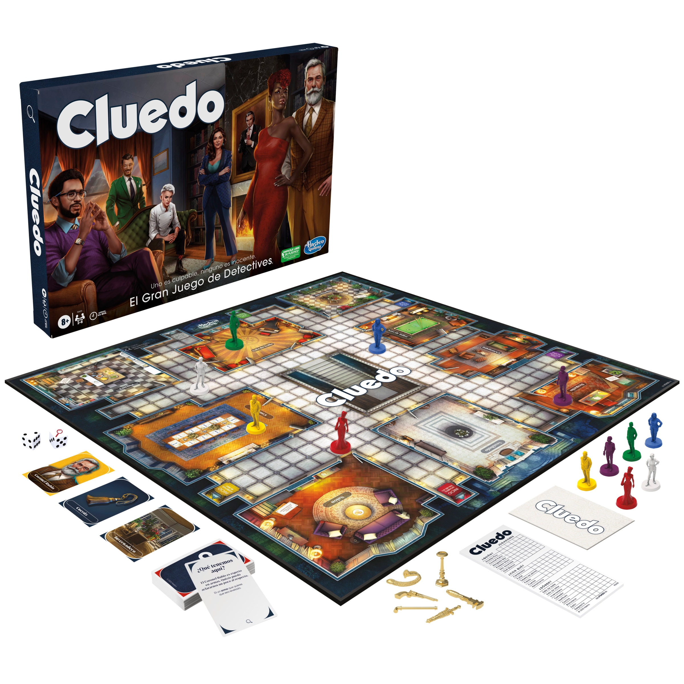 Juego de mesa Cluedo Hasbro Gaming 2
