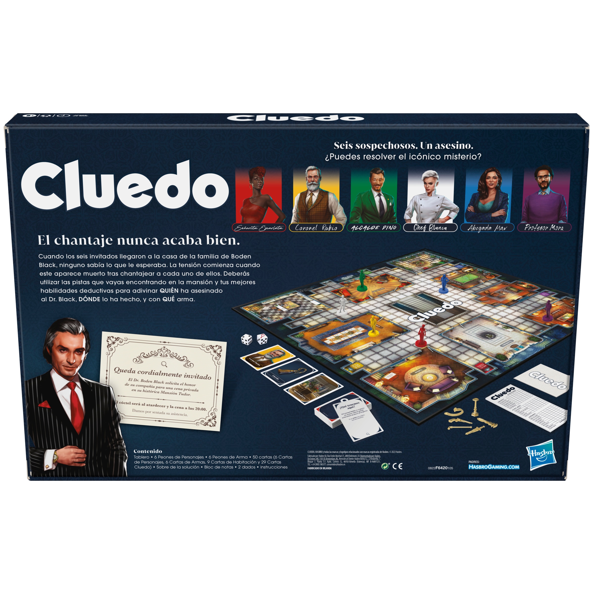 Juego de mesa Cluedo Hasbro Gaming 4