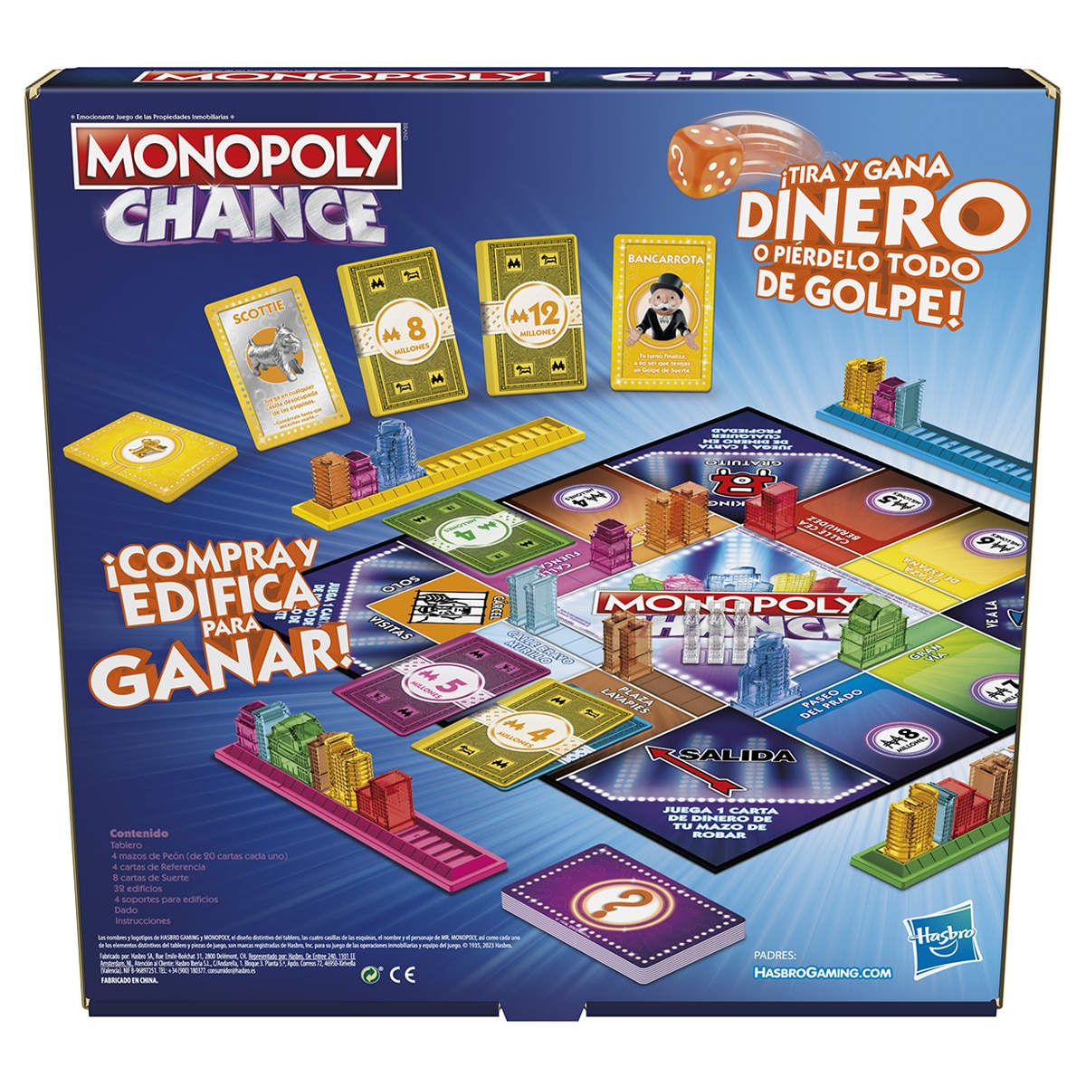 Juego de mesa Monopoly Chance Hasbro 11