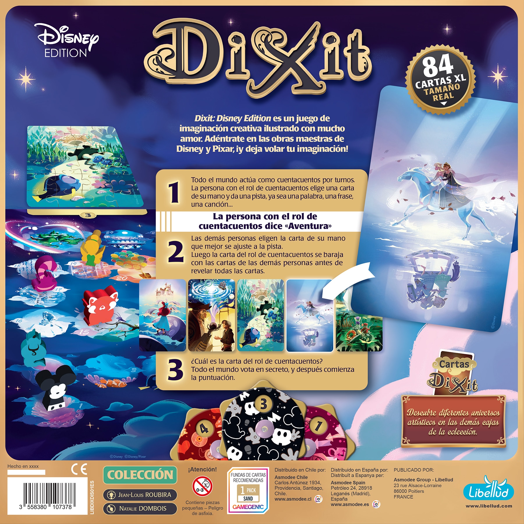 Juego de mesa Dixit Disney Edición 100 Aniversario Disney Asmodee 4