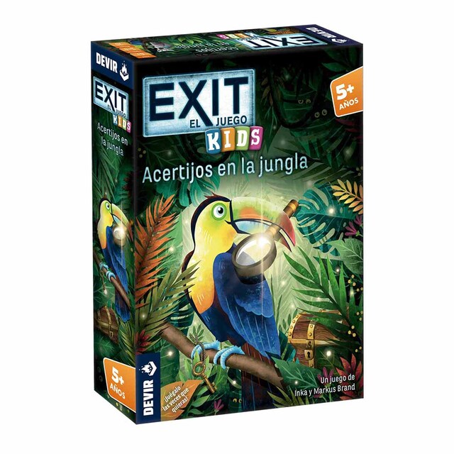 Juego de mesa Exit Kids: Acertijos en la Jungla Devir