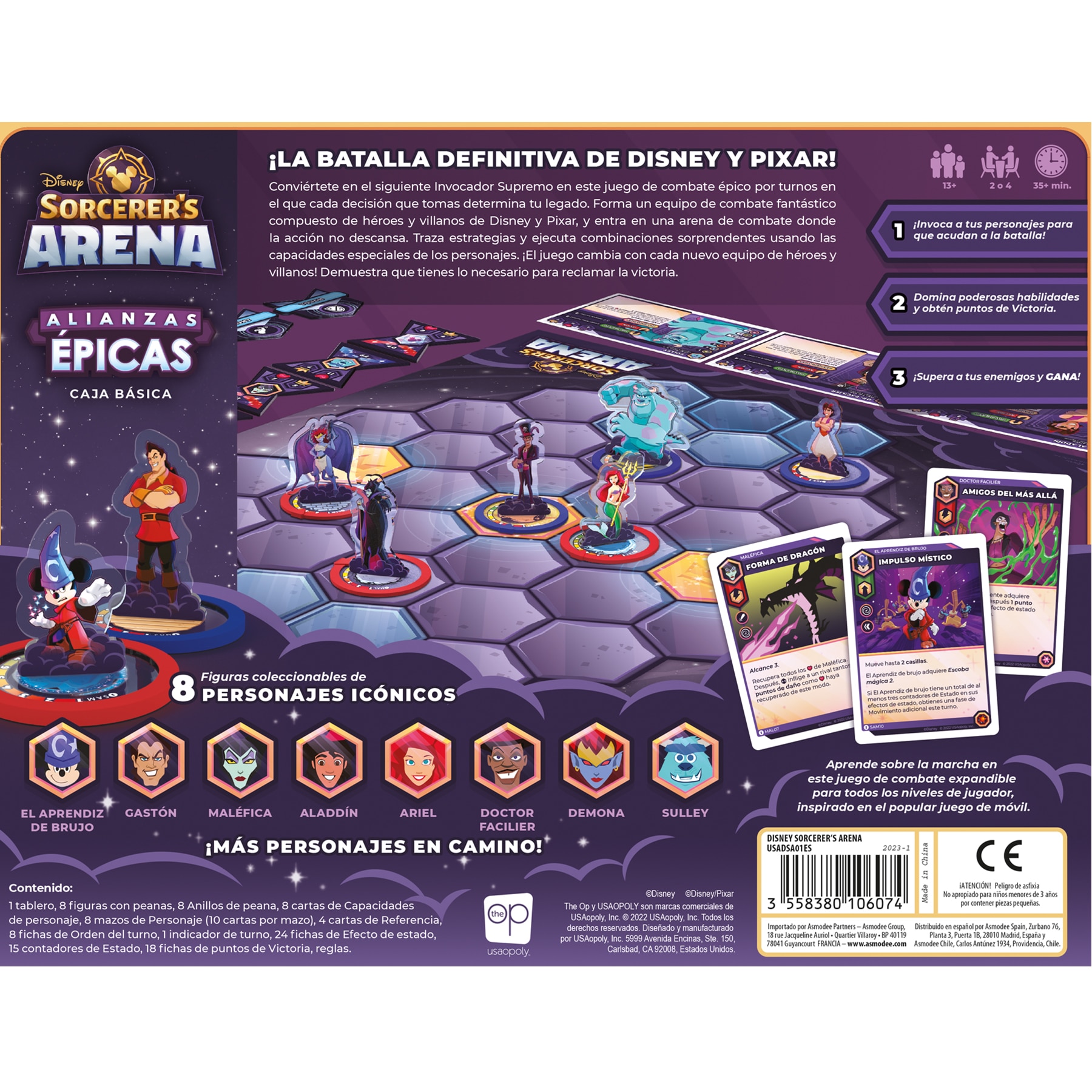 Juego de mesa Disney Sorcerer's Arena Alianzas Épicas Usaopoly 3