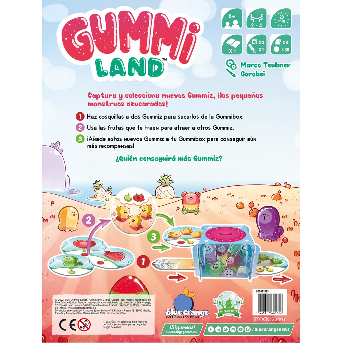 Juego de mesa Gummiland Blue Orange 5