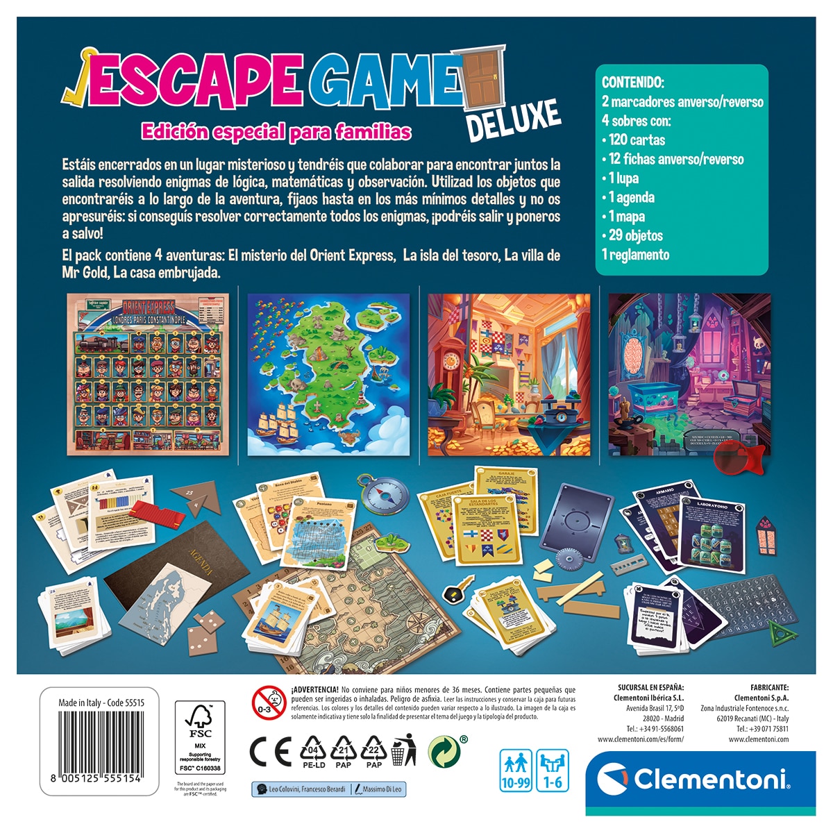 Juego de mesa Escape room Deluxe Clementoni 6