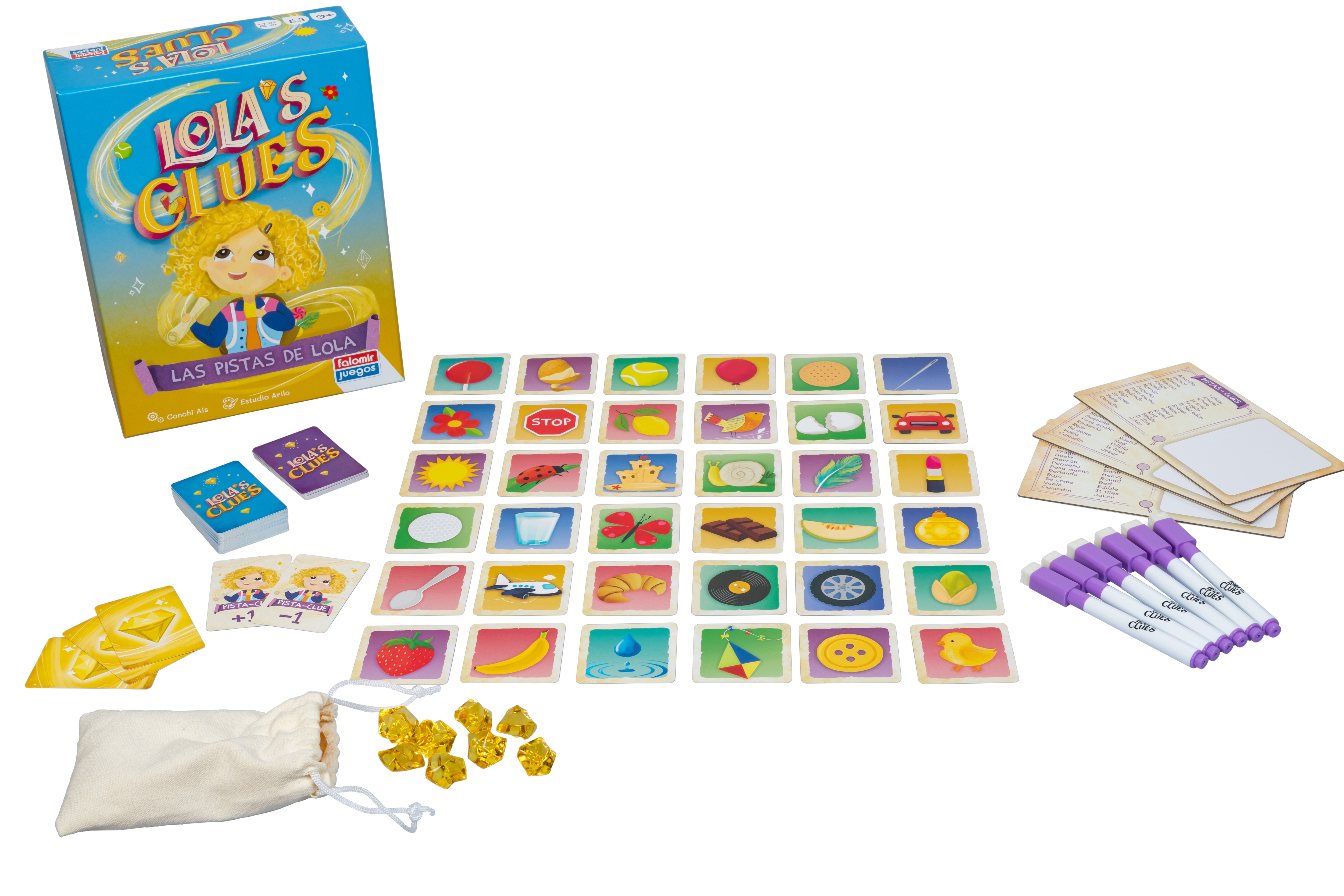 Juego de mesa Lola's clue Falomir 2