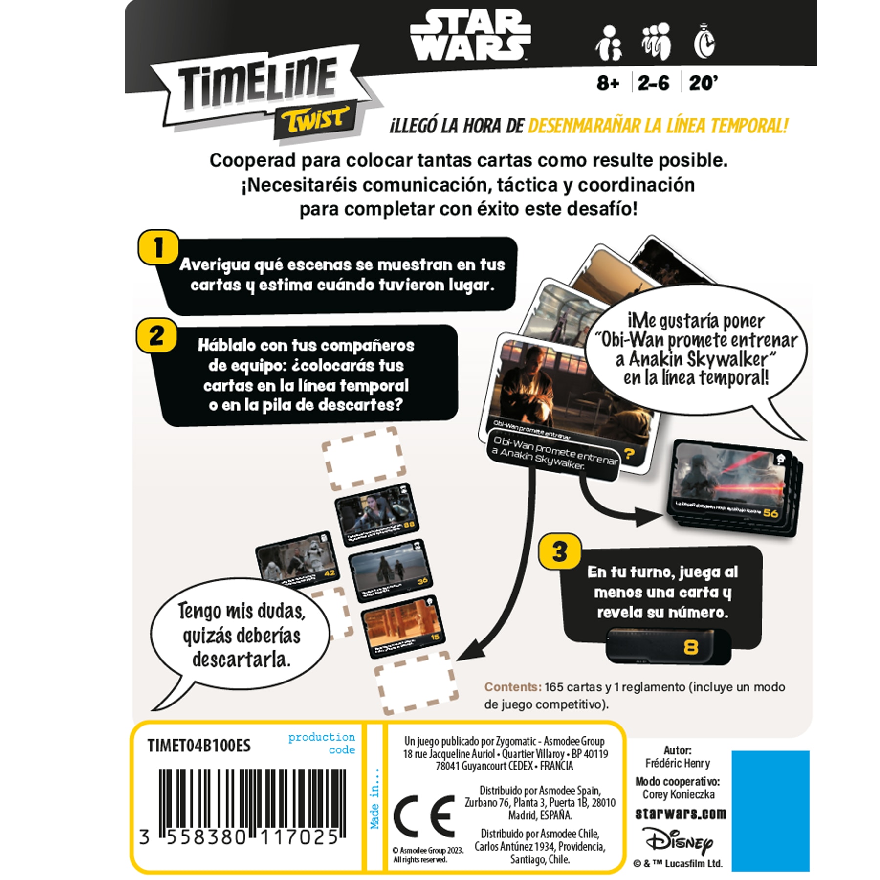 Juego de cartas Timeline Twist Star Wars Zygomatic 3