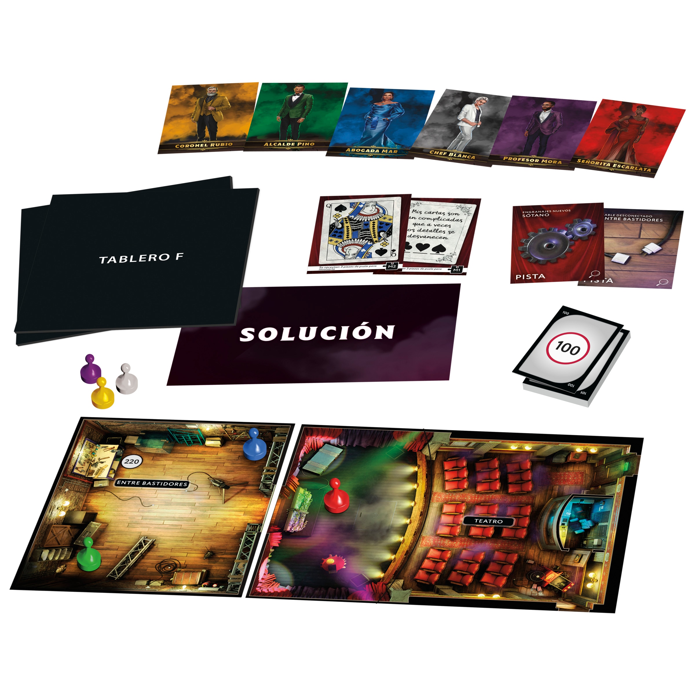 Juego de mesa Cluedo Escape: El Club del Ilusionista Hasbro Gaming 3