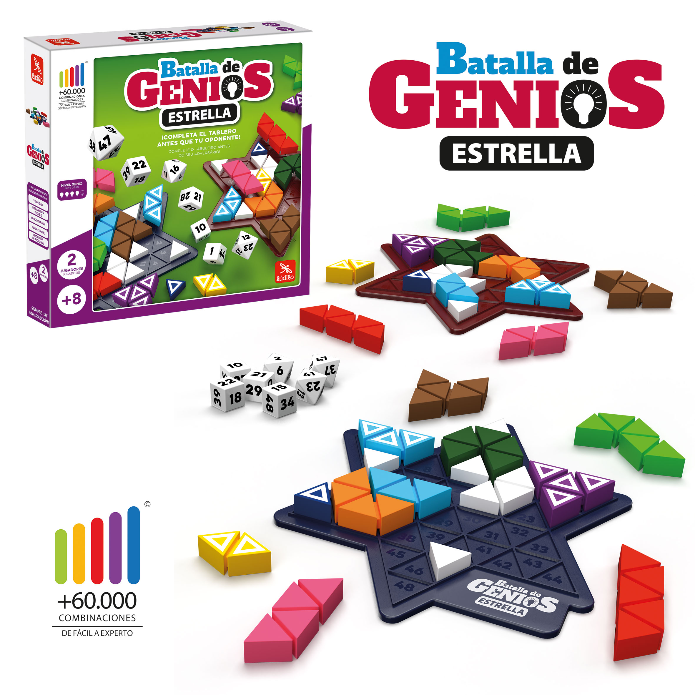 Juego de Mesa Batalla de Genios Estrellas Ludilo 2