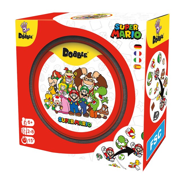 Juego de mesa Dobble Super Mario Eco Sleeve Zygomatic