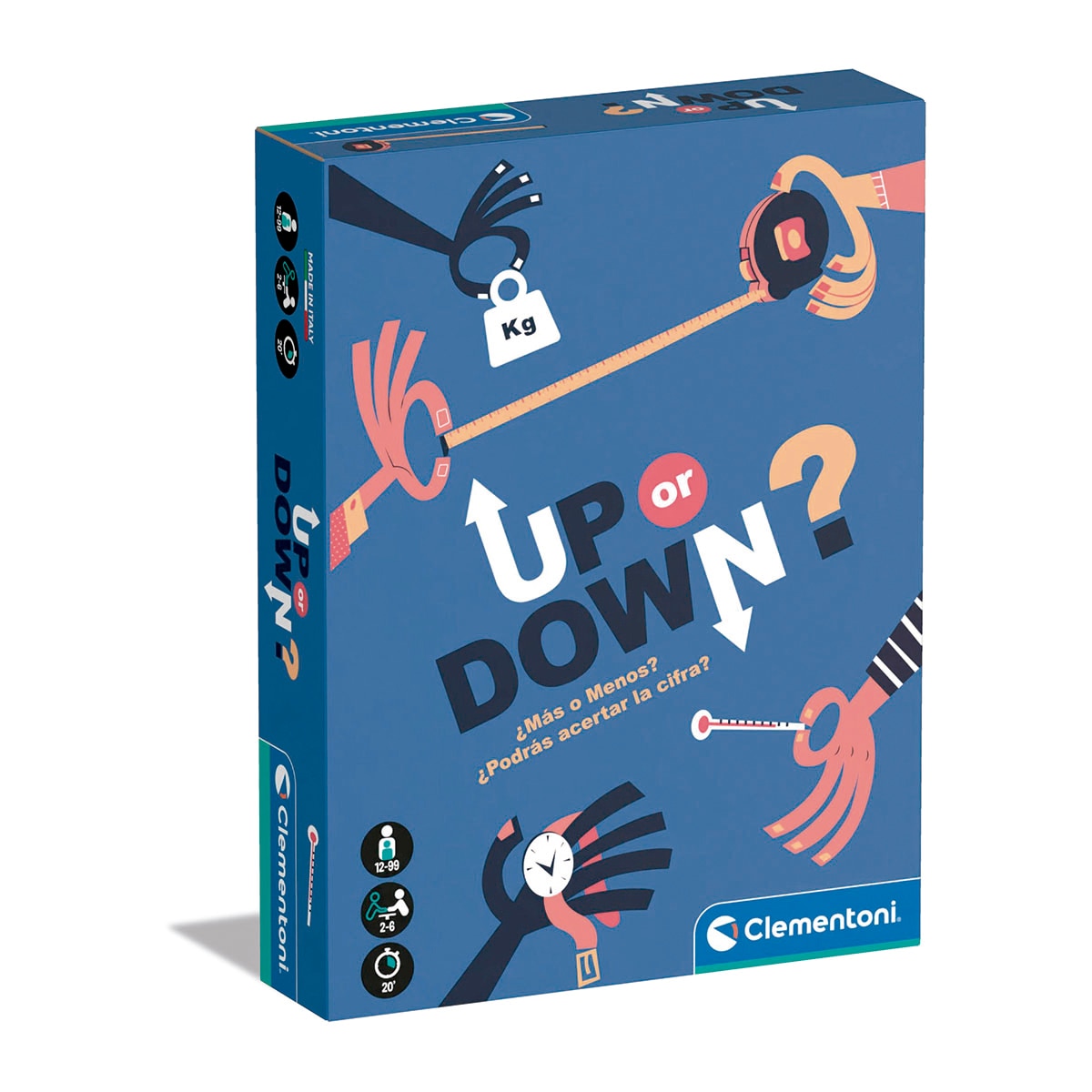 Imagen 0 de Juego de Mesa Up or Down? ¿Más o Menos? Clementoni