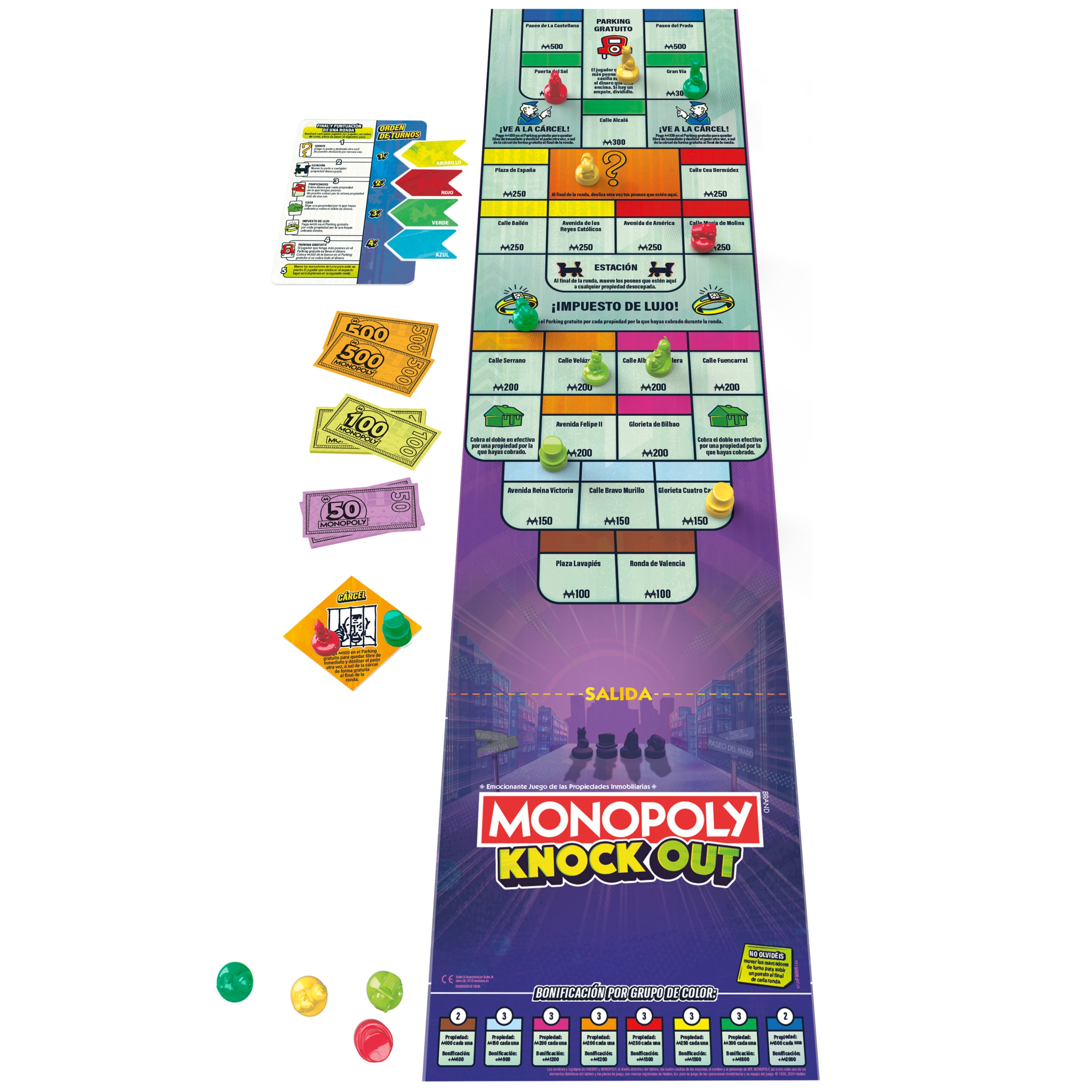 Juego de mesa Monopoly Knockout Hasbro 3