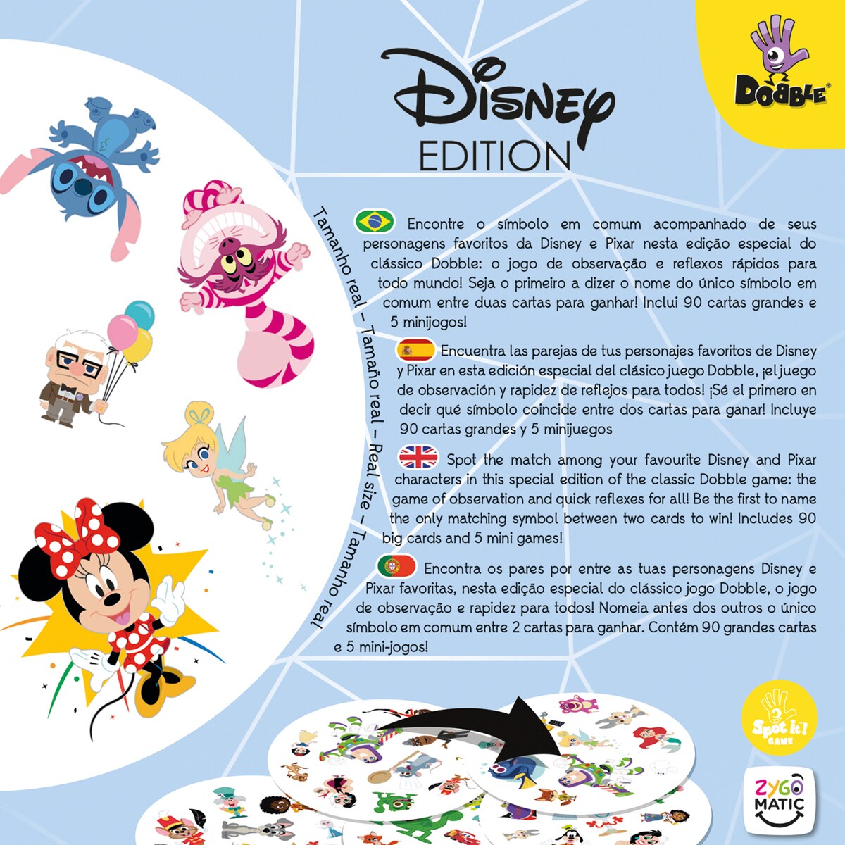 Juego de Mesa Dobble Disney Edition Asmodee · Zygomatic · El Corte