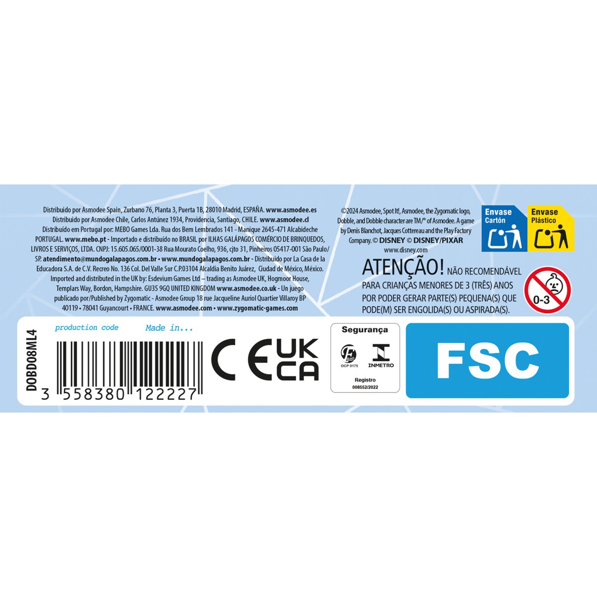 Juego de Mesa Dobble Disney Edition Asmodee 4