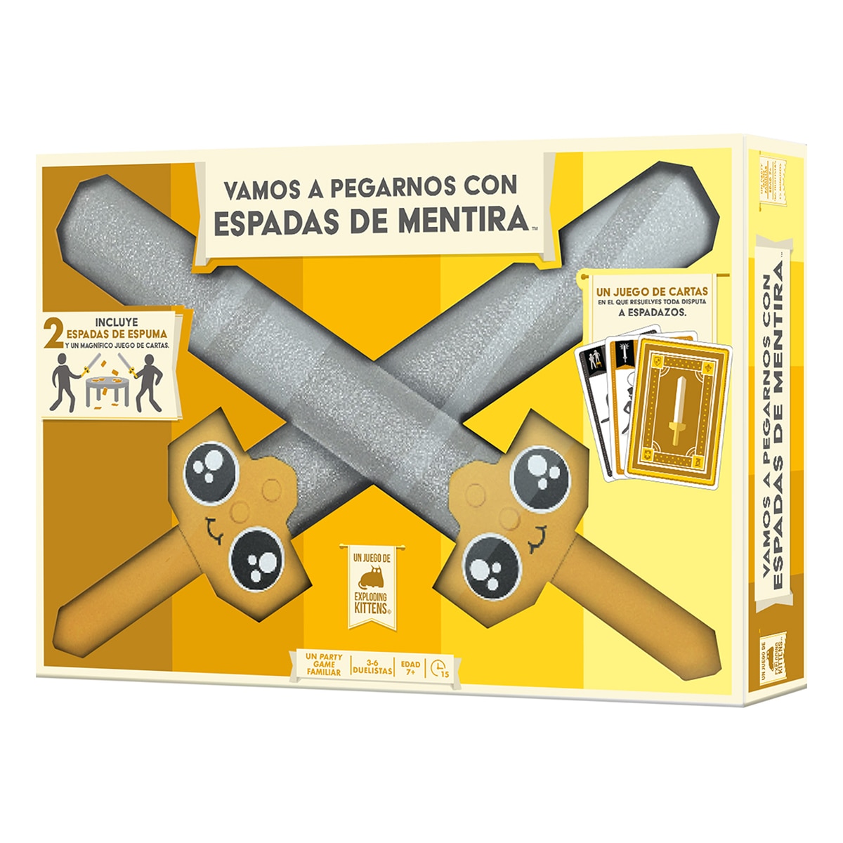 Imagen 0 de Juego de Mesa Vamos a pegarnos con espadas de mentira Asmodee