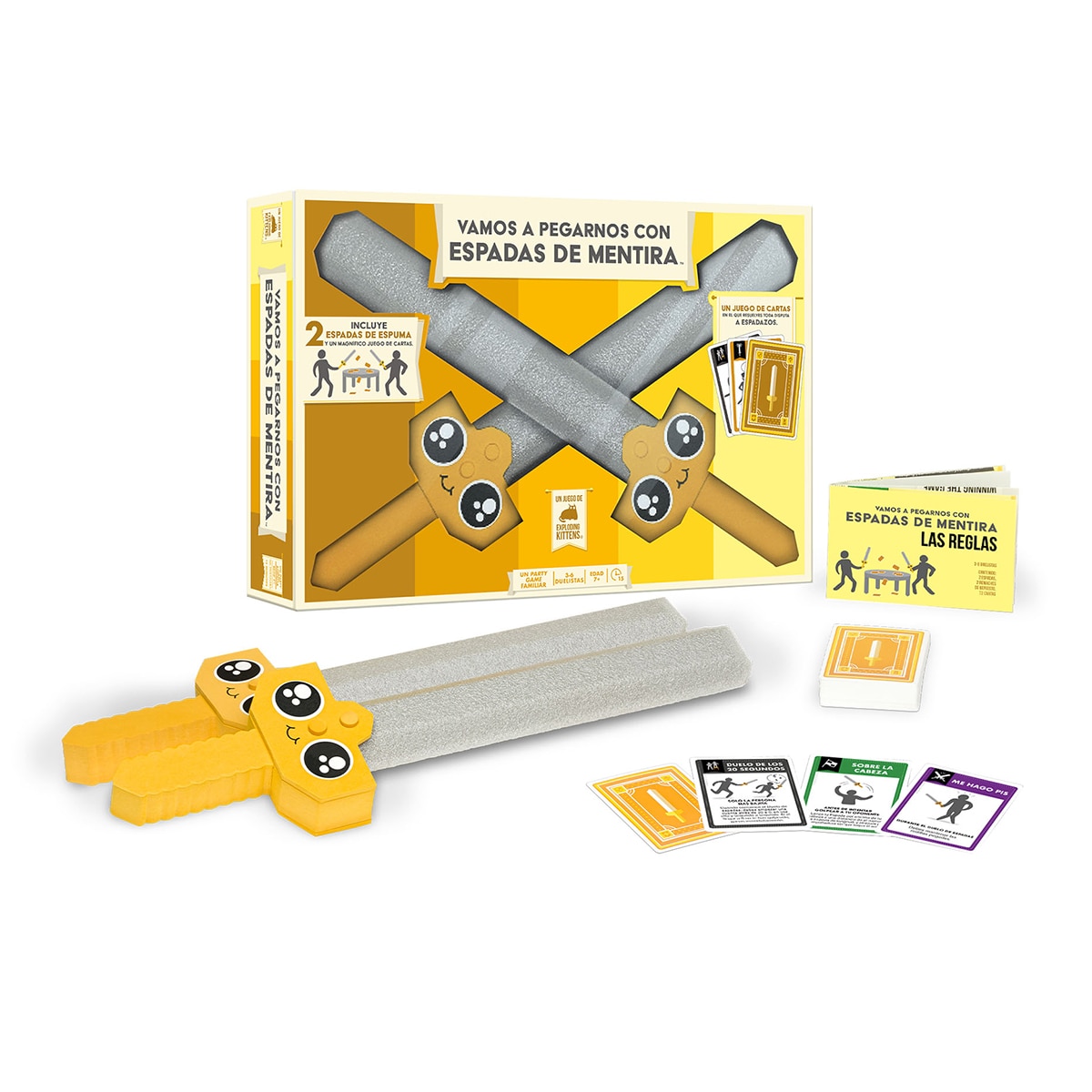 Juego de Mesa Vamos a pegarnos con espadas de mentira Asmodee 4