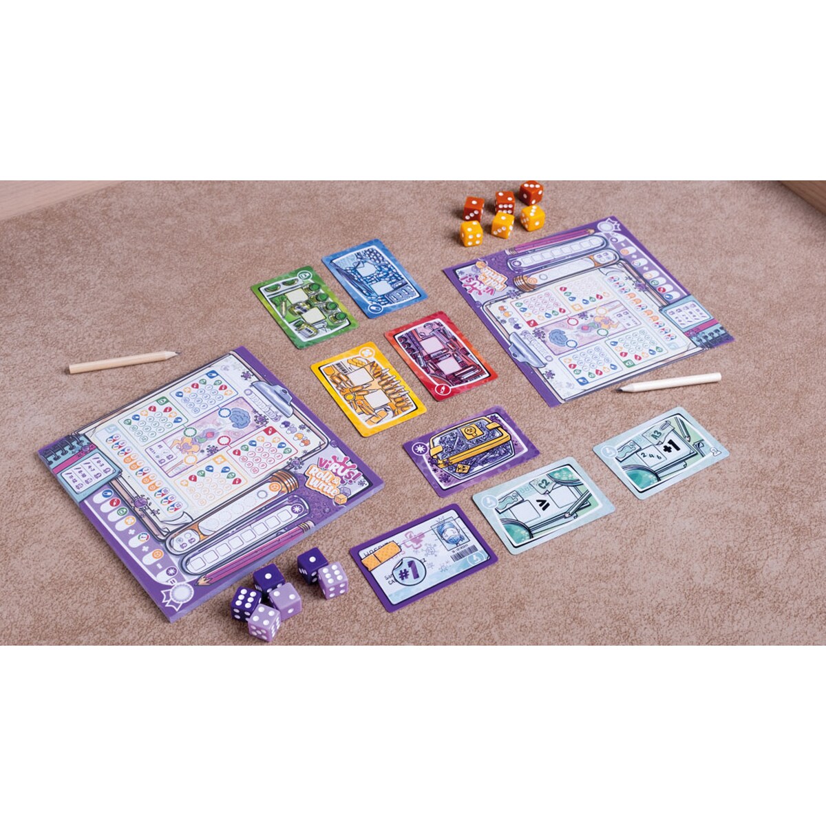 Juego de mesa Virus! Roll & Write Tranjis Games 3