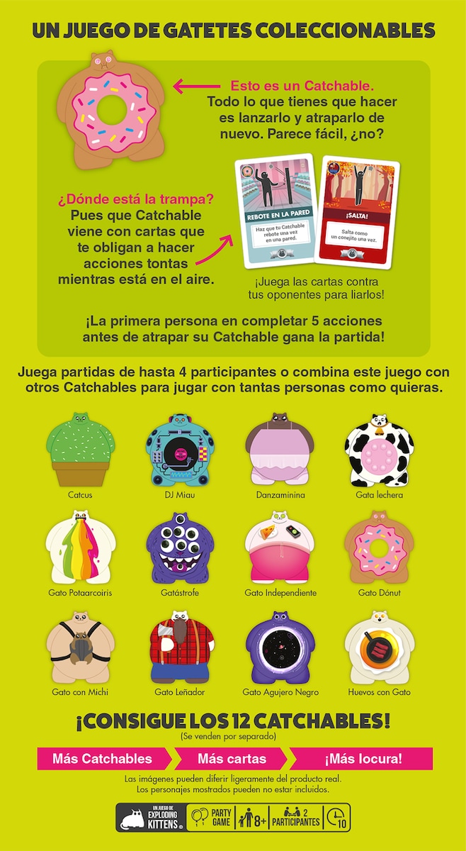 Juego de Mesa Exploding Kittens: Catchables 2-Pack 1 Asmodee 5