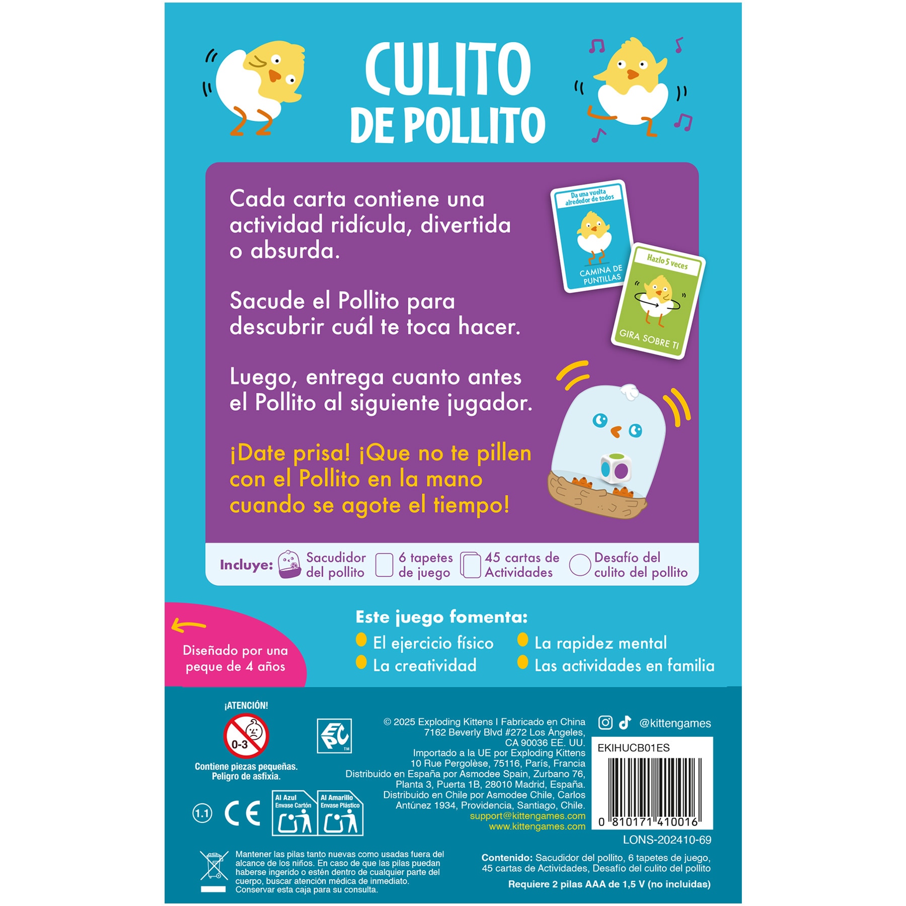 Juego de Mesa Culito de pollito Asmodee 3