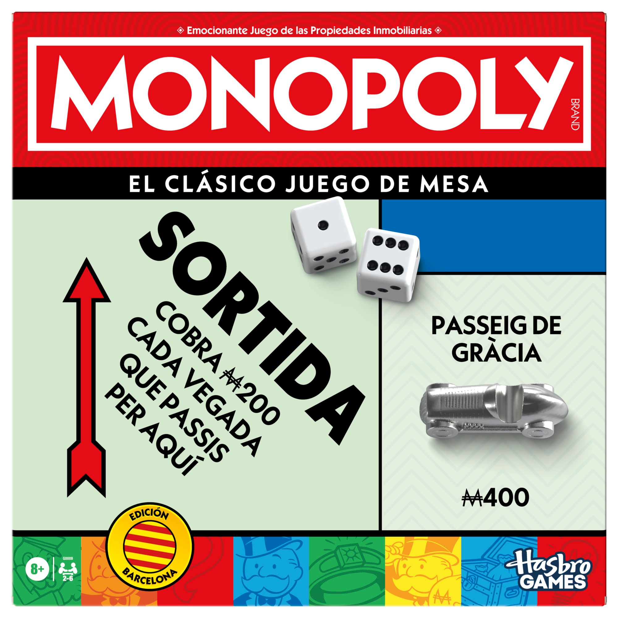 Juego de mesa Monopoly Std. Barcelona Hasbro 8
