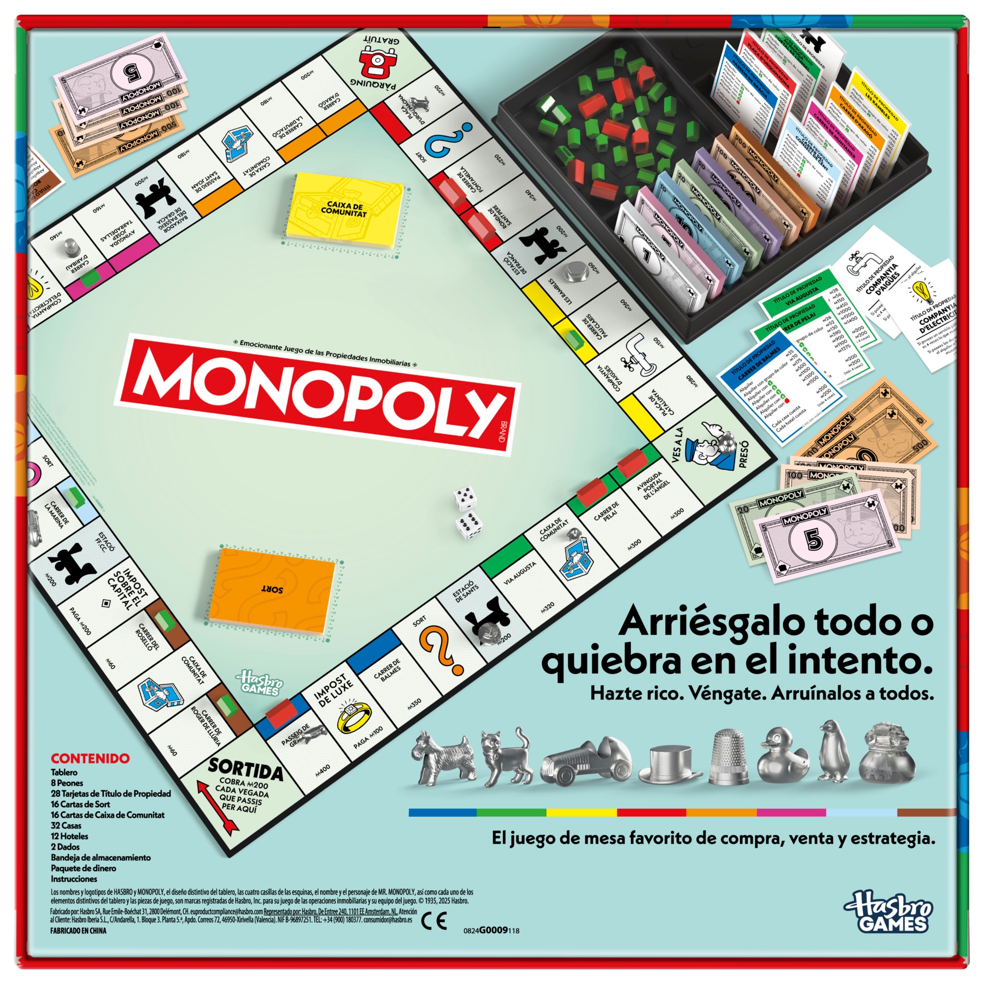 Juego de mesa Monopoly Std. Barcelona Hasbro 9