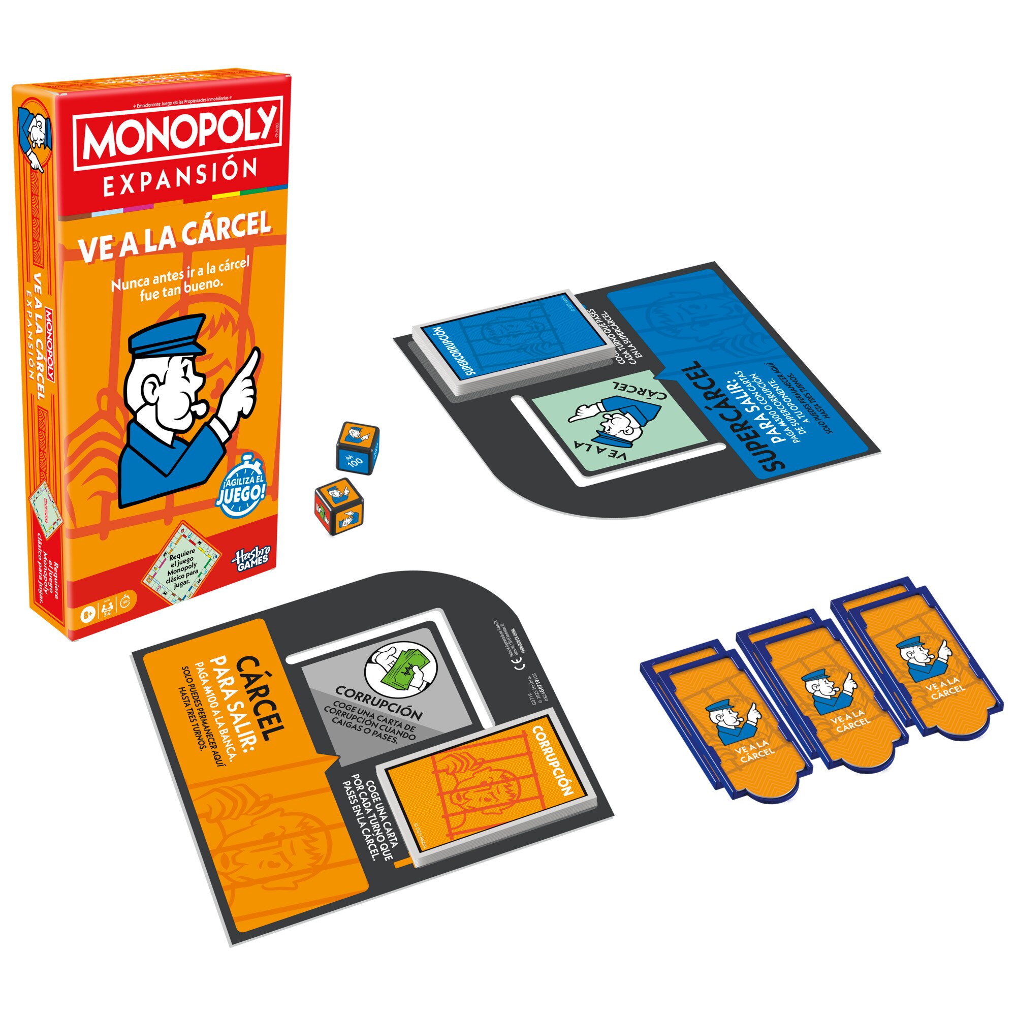 Juego de mesa Extension Monopoly Ve a la cárcel Hasbro 2