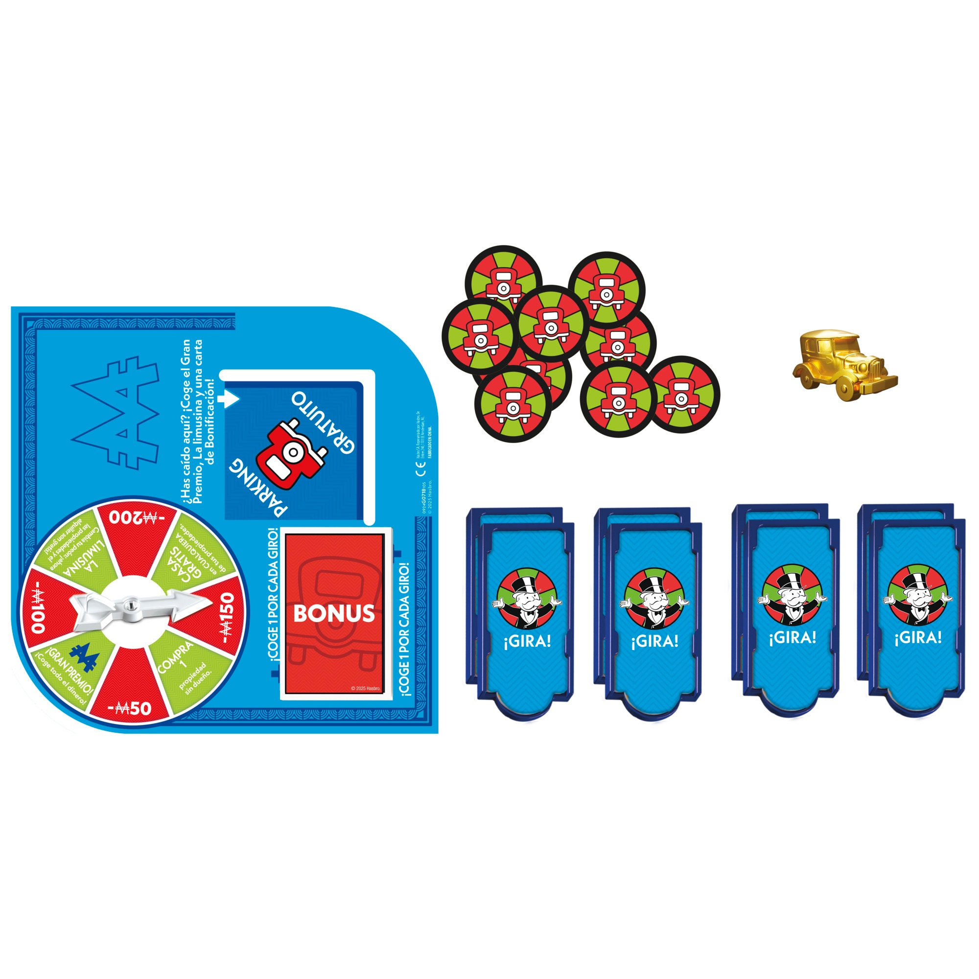 Juego de mesa Expansión Monopoly Gran Premio: Parking Gratuito Hasbro 5