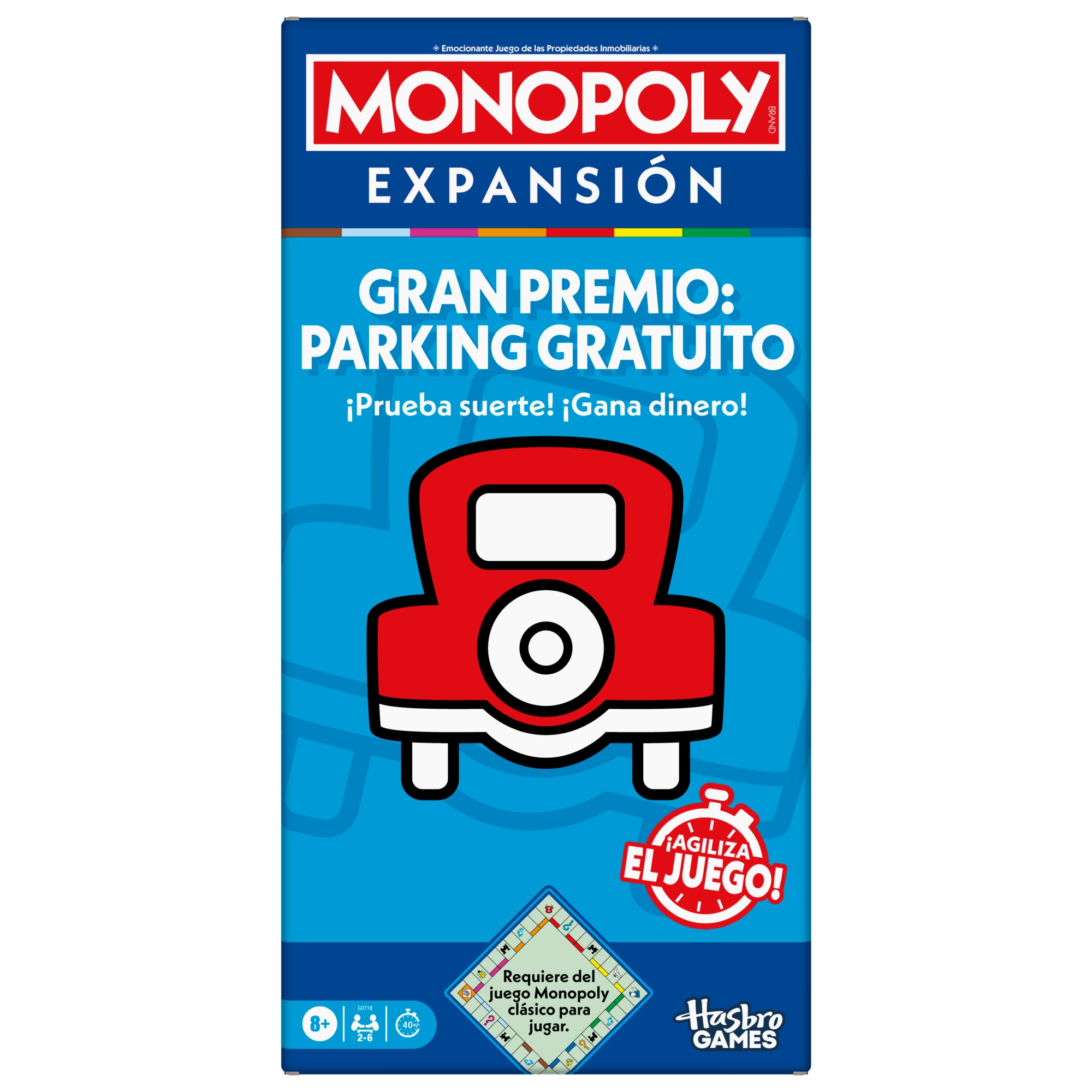 Juego de mesa Expansión Monopoly Gran Premio: Parking Gratuito Hasbro 6