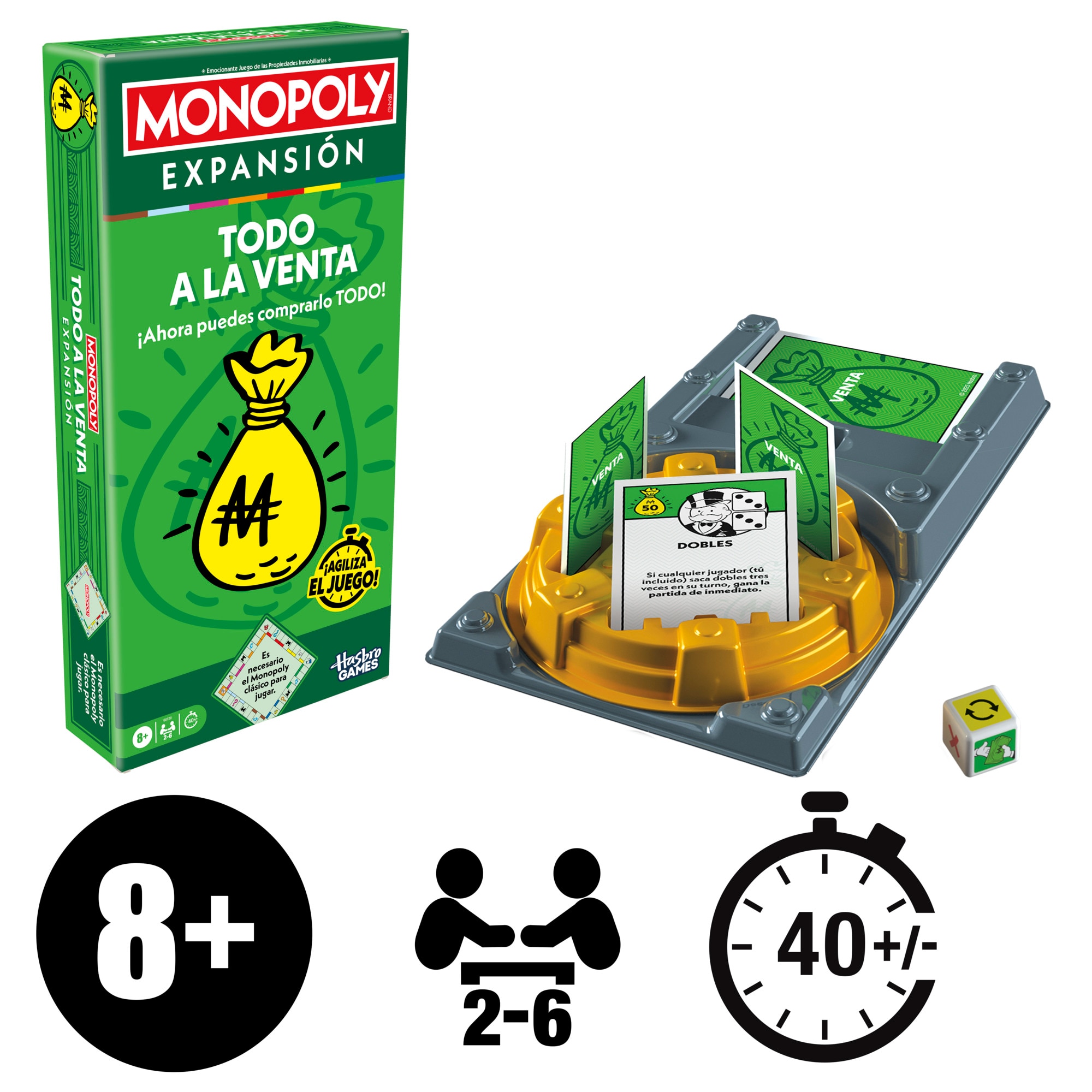 Juego de mesa Extensión Monopoly Todo a la venta Hasbro 6
