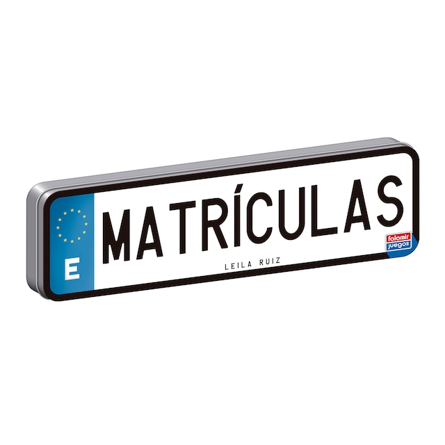 Juego educativo Matrículas para cálculo y vocabulario Falomir